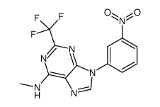 N-methyl-9-(3-nitrophenyl)-2-(trifluoromethyl)purin-6-amine Structure