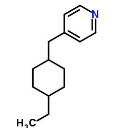 Pyridine, 4-[(4-ethylcyclohexyl)methyl]- (9CI) structure