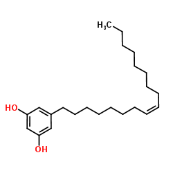 5-[(8Z)-8-Heptadecen-1-yl]-1,3-benzenediol structure