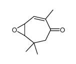 3,6,6-trimethyl-8-oxabicyclo[5.1.0]oct-2-en-4-one结构式