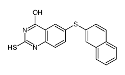 6-naphthalen-2-ylsulfanyl-2-sulfanylidene-1H-quinazolin-4-one Structure