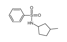 Benzenesulfonamide, N-(3-methylcyclopentyl)- (7CI,8CI) structure