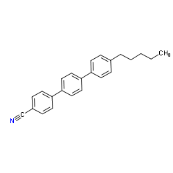 4-Cyano-4''-pentyl-p-terphenyl structure