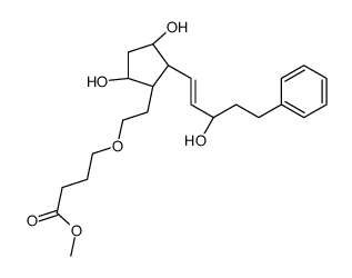 5-oxa-17-phenyl-18,19,20-trinor prostaglandin F1 alpha methyl ester结构式