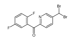 [5-(dibromomethyl)pyridin-2-yl]-(2,5-difluorophenyl)methanone结构式