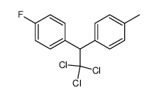 BENZENE, 1-FLUORO-4-[2,2,2-TRICHLORO-1-(4-METHYLPHENYL)ETHYL]- Structure