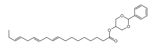 9,12,15-Octadecatrienoic acid 2-phenyl-1,3-dioxan-5-yl ester Structure