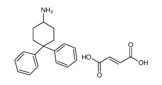 (E)-but-2-enedioic acid,4,4-diphenylcyclohexan-1-amine Structure