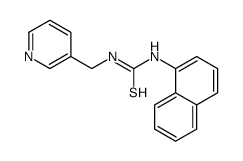 1-naphthalen-1-yl-3-(pyridin-3-ylmethyl)thiourea结构式