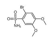 2-溴-4,5-二甲氧基苯磺酰胺结构式