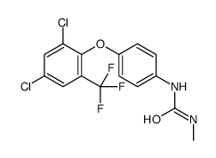 1-[4-[2,4-dichloro-6-(trifluoromethyl)phenoxy]phenyl]-3-methylurea Structure