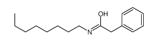 N-octyl-2-phenylacetamide结构式