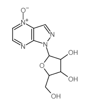 1H-Pyrazolo[3,4-b]pyrazine, 1-.beta.-D-ribofuranosyl-, 4-oxide结构式