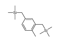 trimethyl-[[2-methyl-5-(trimethylsilylmethyl)phenyl]methyl]silane Structure