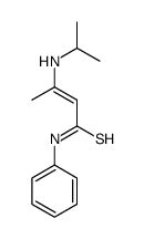 N-phenyl-3-(propan-2-ylamino)but-2-enethioamide结构式