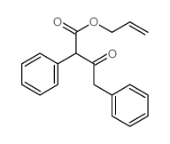 prop-2-enyl 3-oxo-2,4-diphenyl-butanoate结构式