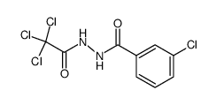 N-trichloroacetyl-N'-3-chlorobenzoylhydrazine结构式