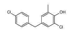 2-chloro-4-[(4-chlorophenyl)methyl]-6-methylphenol Structure