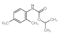 propan-2-yl N-(2,4-dimethylphenyl)carbamate structure