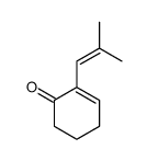 2-(2-methylprop-1-enyl)cyclohex-2-en-1-one Structure