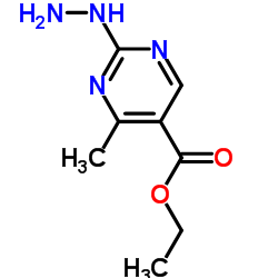 ETHYL 2-HYDRAZINYL-4-METHYLPYRIMIDINE-5-CARBOXYLATE structure