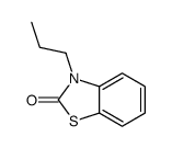 3-propyl-1,3-benzothiazol-2-one结构式