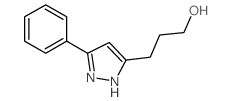 3-(3-Phenyl-1H-pyrazol-5-yl)propan-1-ol structure