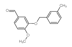 4-METHOXY-3-[(3-METHYLBENZYL)OXY]BENZALDEHYDE Structure