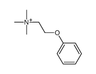 trimethyl(2-phenoxyethyl)azanium Structure