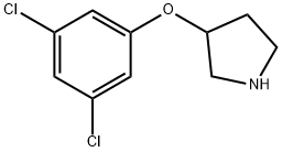 3-(3,5-dichlorophenoxy)pyrrolidine结构式