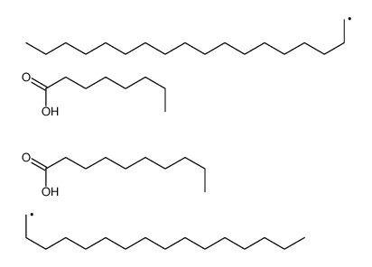 decanoic acid,hexadecane,octadecane,octanoic acid Structure