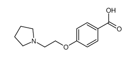 4-(2-PYRROLIDIN-1-YL-ETHOXY)-BENZOIC ACID结构式