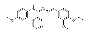 N-[(4-ethoxy-3-methoxyphenyl)methylideneamino]-N'-(4-ethoxyphenyl)pyridine-2-carboximidamide结构式