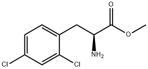 (S)-2-氨基-3-(2,4-二氯苯基)丙酸甲酯结构式