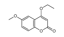 2H-1-Benzopyran-2-one,4-ethoxy-6-methoxy-(9CI) Structure