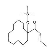 (E)-1-(1-((trimethylsilyl)oxy)cyclododecyl)but-2-en-1-one结构式