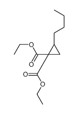 diethyl 2-butylcyclopropane-1,1-dicarboxylate Structure