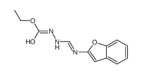 2-(2-Benzofuranyliminomethyl)hydrazinecarboxylic acid ethyl ester结构式