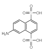 6-aminonaphthalene-1,4-disulfonic acid结构式