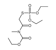 ethyl N-(2-diethoxyphosphorylsulfanylacetyl)-N-methylcarbamate结构式