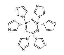 hexakis(imidazolyl)cyclotriphosphazene Structure