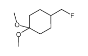 Cyclohexane, 4-(fluoromethyl)-1,1-dimethoxy- (9CI)结构式