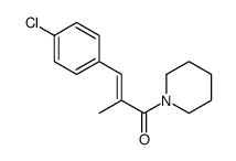 (E)-3-(4-chlorophenyl)-2-methyl-1-piperidin-1-ylprop-2-en-1-one Structure