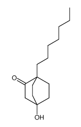 1-heptyl-4-hydroxybicyclo[2.2.2]octan-2-one Structure