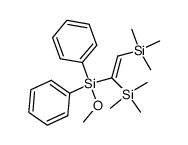 (E)-1,2-bis(trimethylsilyl)-1-(methoxydiphenylsilyl)ethene Structure