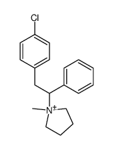 1-(2-(4-chlorophenyl)-1-phenylethyl)-1-methylpyrrolidin-1-ium Structure