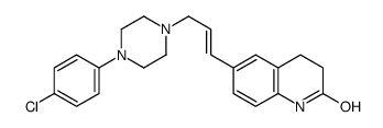 6-[(E)-3-[4-(4-chlorophenyl)piperazin-1-yl]prop-1-enyl]-3,4-dihydro-1H-quinolin-2-one Structure