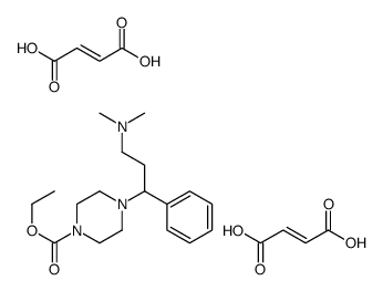 1-(3-Dimethylamino-1-phenylpropyl)-4-(ethoxycarbonyl)piperazine bis(hy drogen maleate) Structure