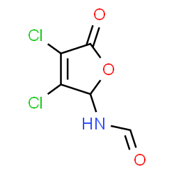 Formamide,N-(3,4-dichloro-2,5-dihydro-5-oxo-2-furanyl)- structure