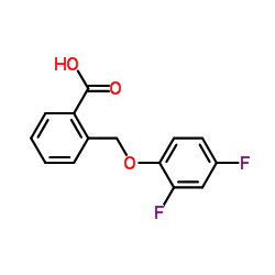 2-[(2,4-Difluorophenoxy)methyl]benzoic acid Structure